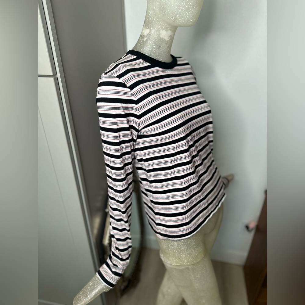 La Ligne New York Women's Striped Long Sleeve Crew Neck Top. Size XSmall - Picture 5 of 11